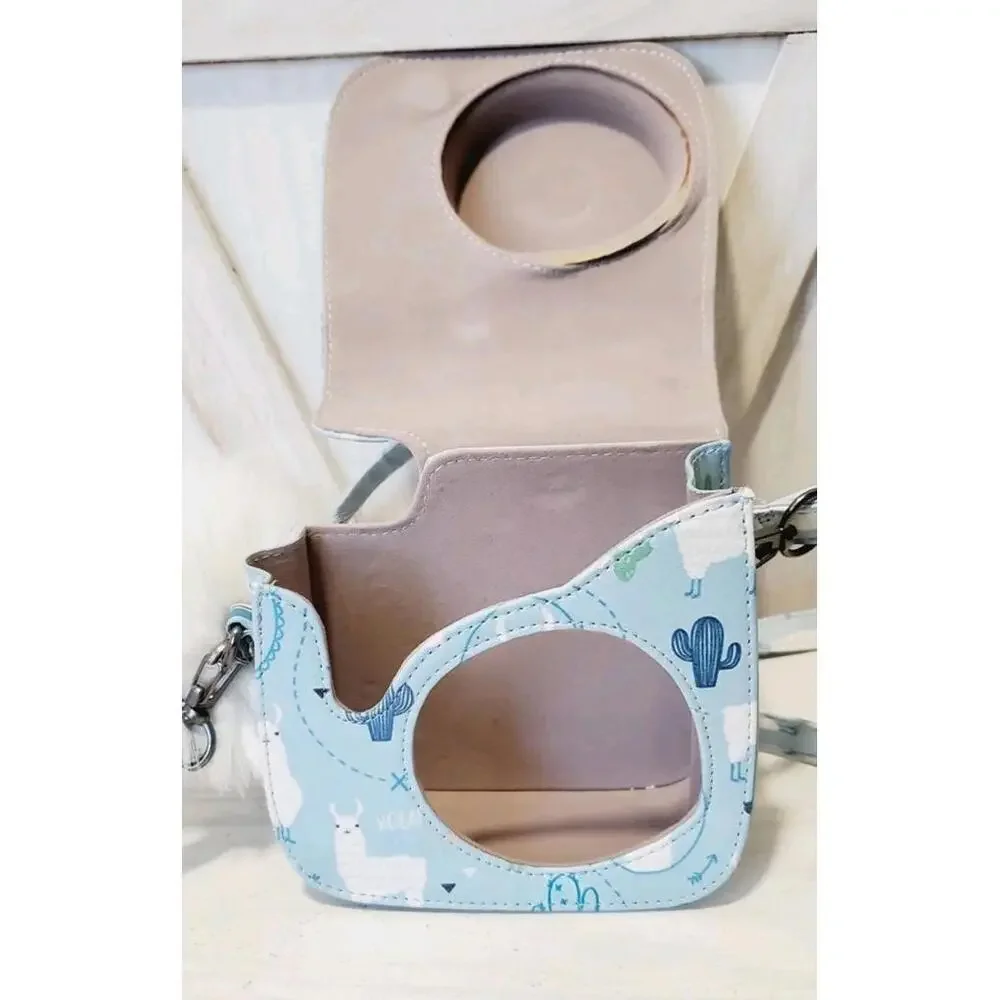 Fujifilm Instax Mini 9 Instant Film Pink Camera White Blue Llama Carrying Case